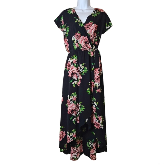 Scobe High-low Faux Wrap Maxi Dress - Picture 1 of 15